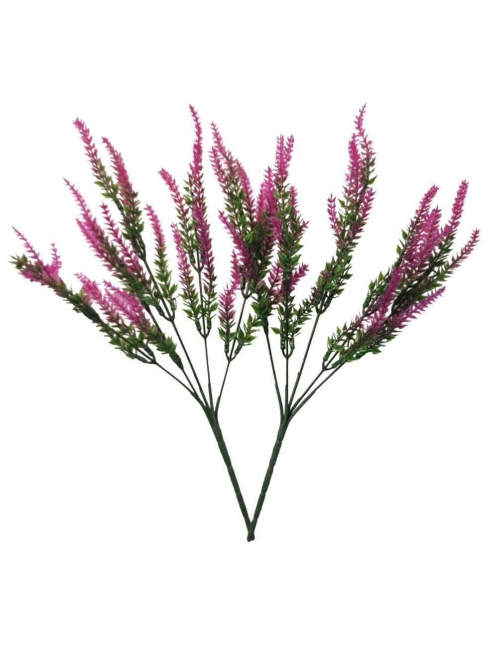 Fuchsia Pink Faux Lavender Stems Artificial Heather Spray Floral Filler Wreath